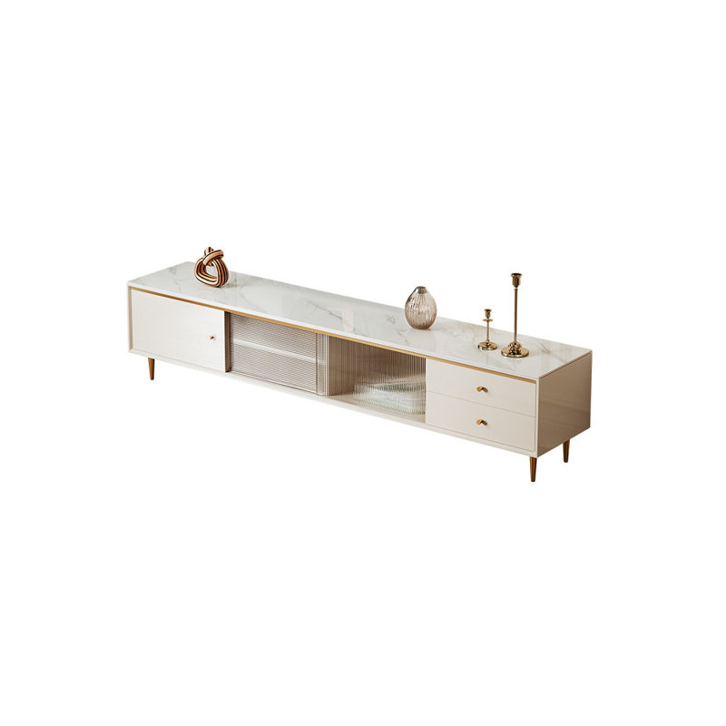 Meuble télé en pierre frittée de style américain, 70.87"