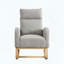 Chaise berçante en molleton Teddy - Dossier haut et poches latérales-560250102