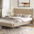 Hartl Solid Wood Platform Bed with Headboard, Scandinavian Bed Frame-1592666465