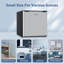 Réfrigérateur compact avec congélateur, porte réversible compacte pour dortoir, bureau, chambre à coucher, appartement ， Argent-108687584