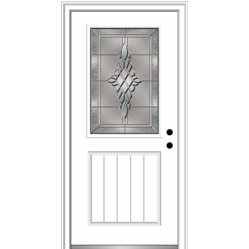 Porte d'entrée avant en fibre de verre Grace, H 33 po x l 81 po x P 6 po, S'ouvre à gauche vers l'intérieur