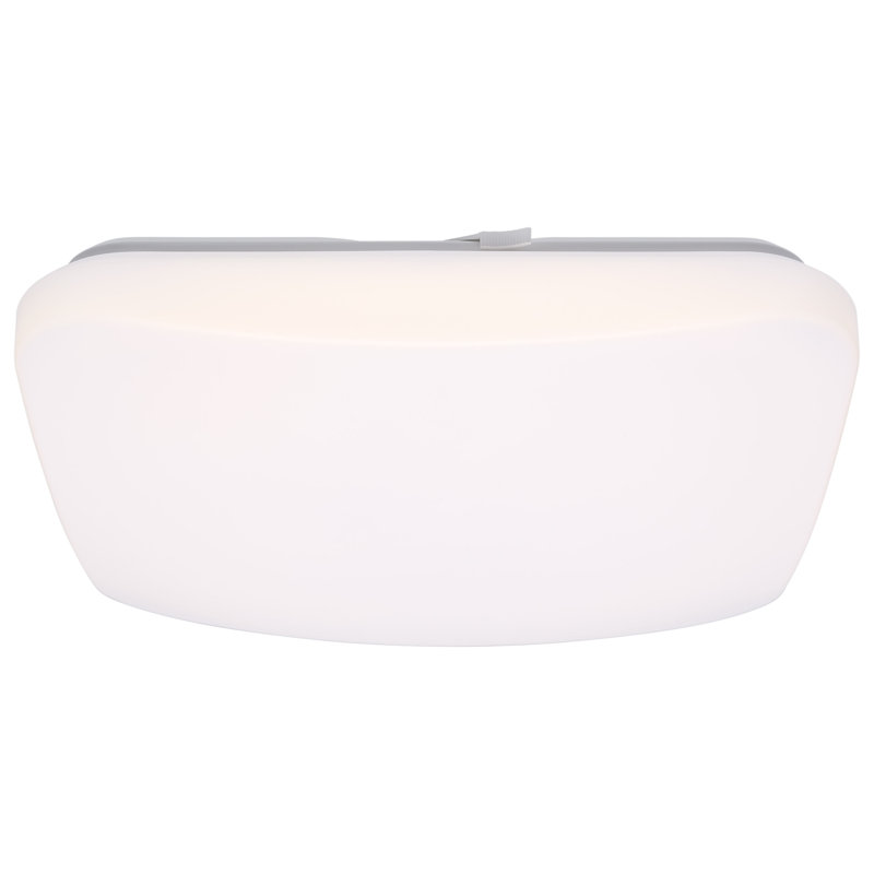LED Cloud Fixture with Sensor 27K/30K/35K/40K/50K CCT Selectable Square Shape White Finish 120 Volt