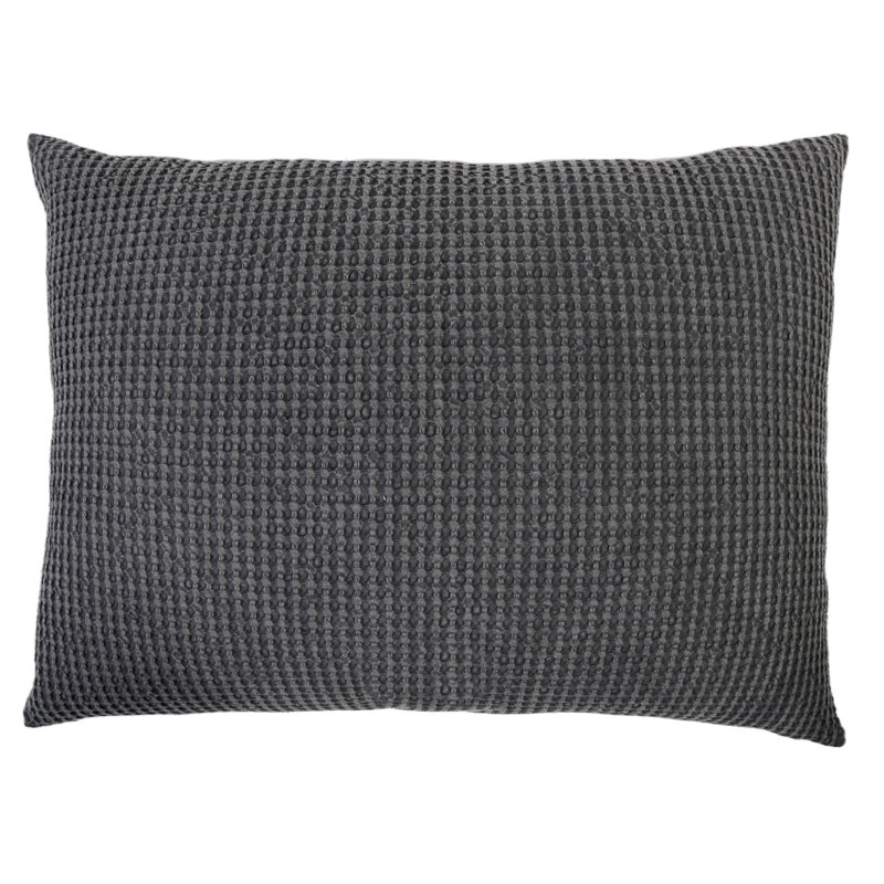 Zuma Lumbar Pillow Cover & Insert, Charcoal