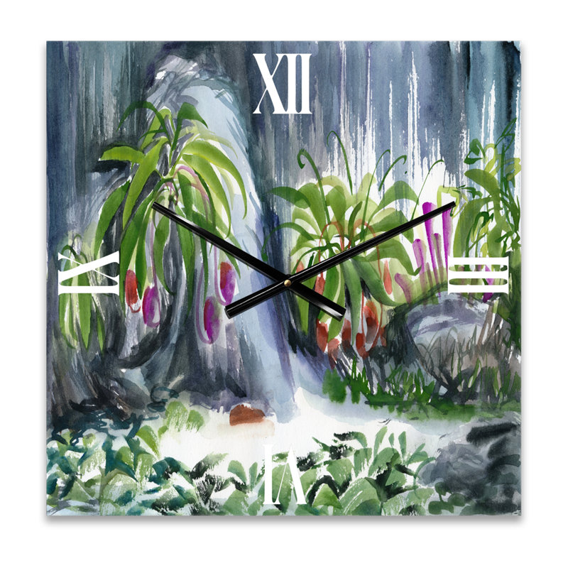 Horloge murale Tropical Plants, Grand