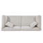 Canapé 83,50 po à accoudoirs évasés modernes (beige)-1317038144