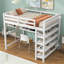 Lit mezzanine avec tablettes de rangement-51051070-51051071