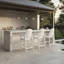 Chaises Adirondack durables en PEHD blanc, siège de bar d'extérieur moderne