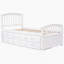 Lit plateforme simple en bois massif avec 6 tiroirs-313328394