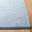Tapis bleu en coton tissé à plat à la main Mohnton-23025283