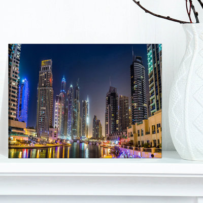 " Dubai Downtown In Summer Night "