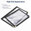 Paquet de 30 pochettes pour menu de restaurant WeChef 8,5 x 11 po style livre 3 pages 6 vues PVC transparent-55821766-55821767
