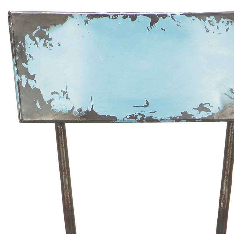 Nuri Swivel Adjustable Height Bar Stool, Aqua Blue