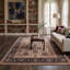 Antiquity Wool Oriental Area Rug in Brown-1644032167