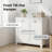 White 2-Bin Tilt-Out Laundry Sorter & Storage Cabinet with Reversible Door, Wall-Mountable-1431760078