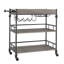 3-Tier Rolling Bar Carts with Wine Rack and Glass Holder, Mobile Serving Cart for Kitchen, Living Room, Dining Room, Stylish Beverage Cart for Entertaining, Storage, Home Decor