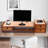 Narx Bamboo Desktop Monitor Stand with Storage Drawer