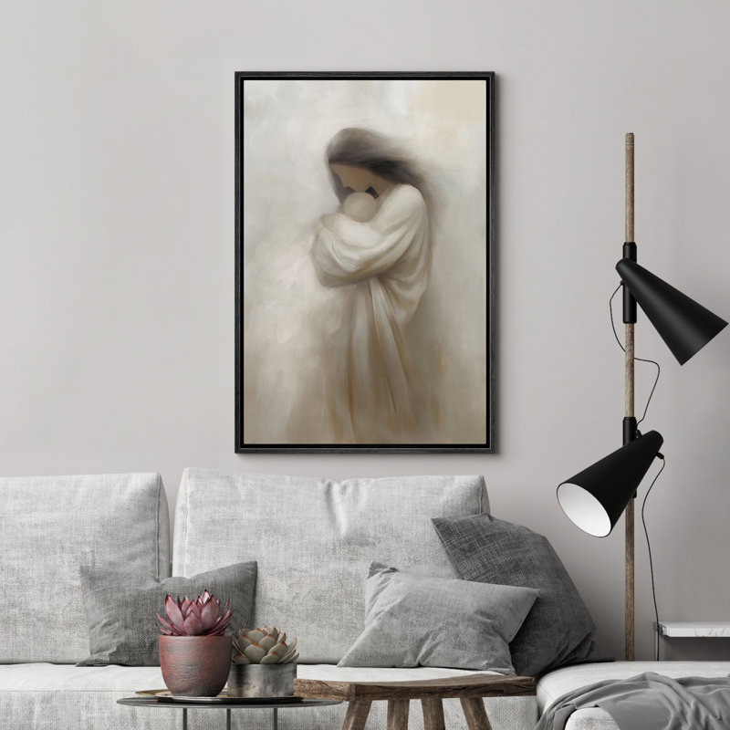 «Portrait Artwork Decor», impression sur toile encadrée, H 24 po x l 16 po, Noir, noir, noir, noir
