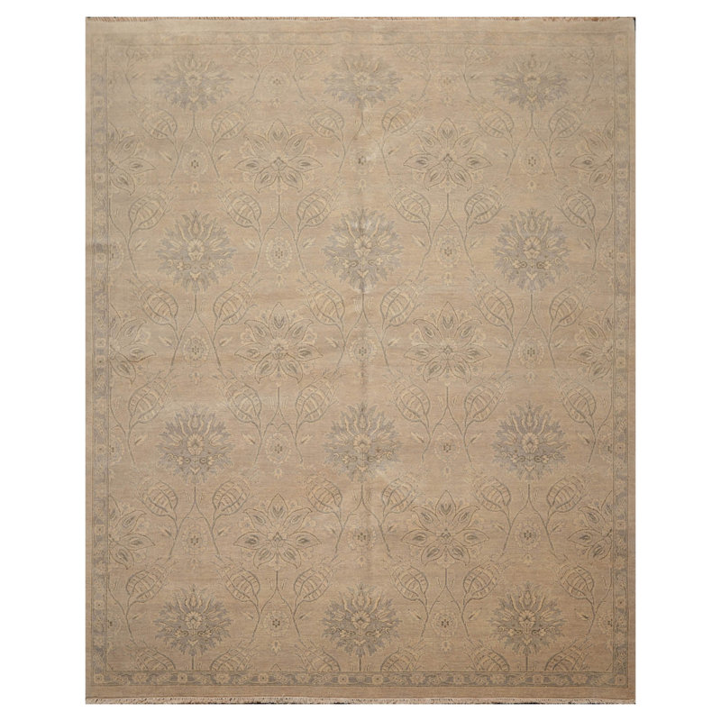 One-of-a-Kind 8'4" x 10'5" Rectangle Wool Area Rug in Beige