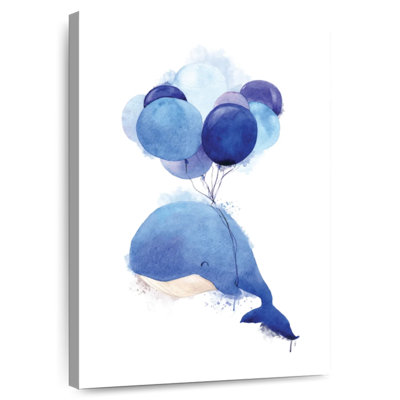Flying Blue Whale Smudge