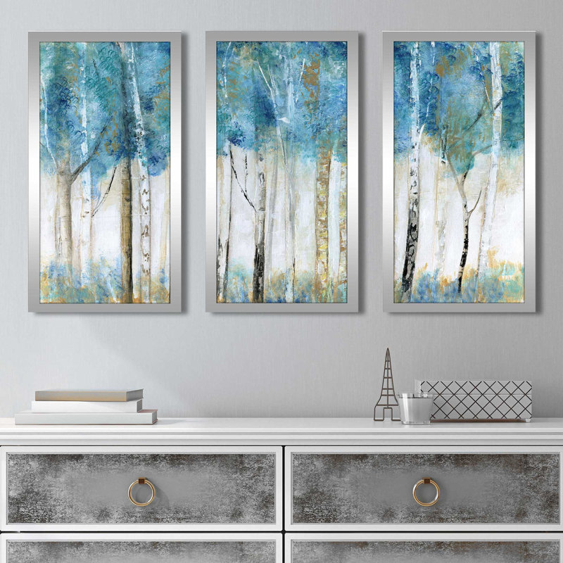 " Magical Wood " 3 - Pieces, 25.5" H x 40.5" W x 1" D