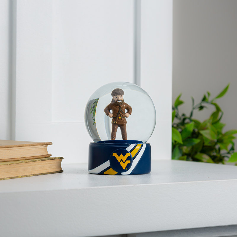 Sports Licensed 5" Mascot Water Snow Globe, West Virginia University