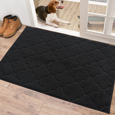 Monfield Non-Slip Geometric Doormat