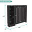 Armoire de radiateur Joseph avec cadre à lattes et 3 tablettes, housse de chauffage décorative, mobilier moderne-114220582