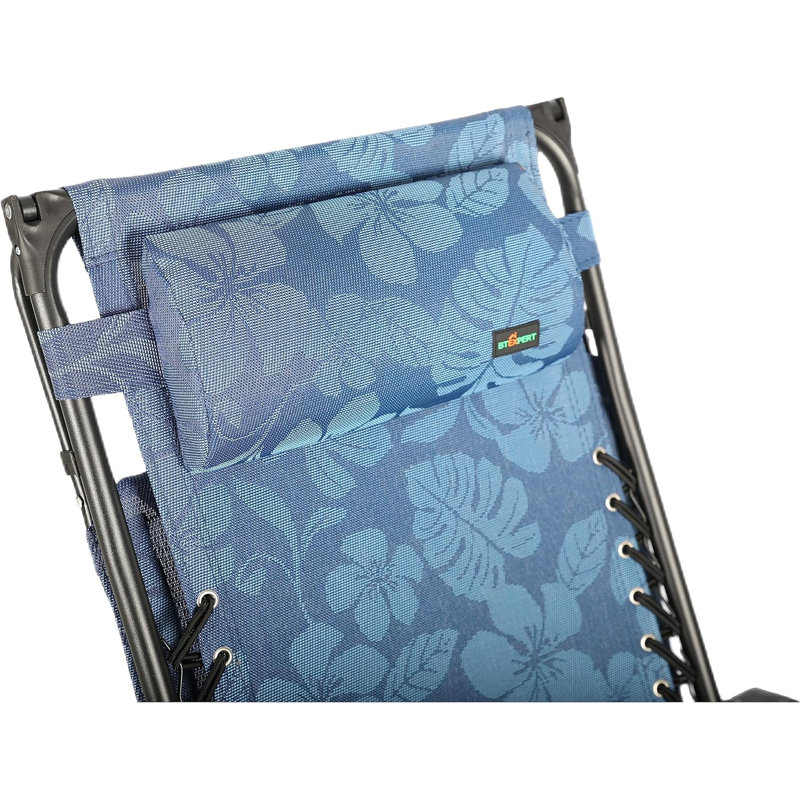 Folding Recliner Chair, Blue
