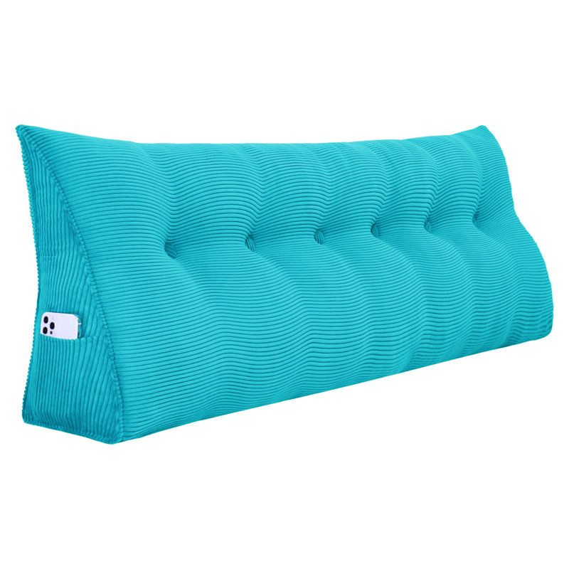 Triangular Backrest Cushion, Grey, 50cm H x 200cm W