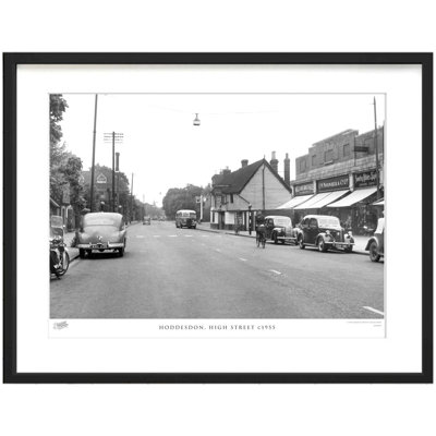 Hoddesdon, High Street C1955 by Francis Frith - Single Picture Frame Print
