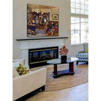 Thanks Giving Flute Performance by John Falter - Wrapped Canvas Painting