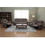 Chaise inclinable avec tissu en chenille et accoudoirs coussinés, brun-1174870312