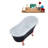 59.1'' x 27.6'' Freestanding Soaking Acrylic Bathtub-90752804-66366520