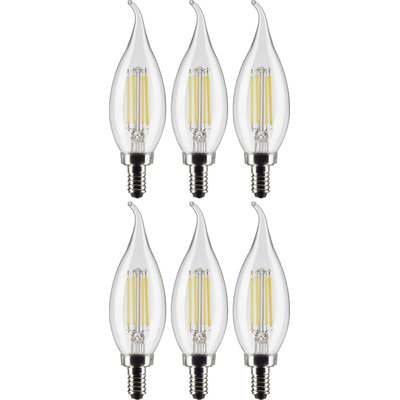 40 Watt Equivalent CA10 E12/Candelabra Dimmable 3000K LED Bulb