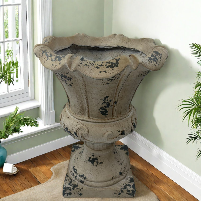 Jardinières durables Mgo, style rustique blanc antique pour la décoration intérieure