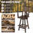 Swivel Solid Wood Counter Stool
