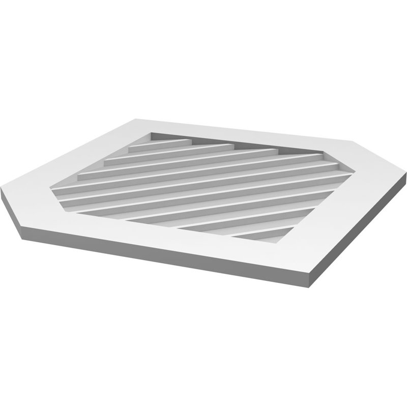 Ventilé vertical à pignon vertical 11/12 po, H 1 po x l 30 po x L 36 po