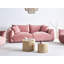 LUVOS 3 Seater Velvet Sofa-975059130