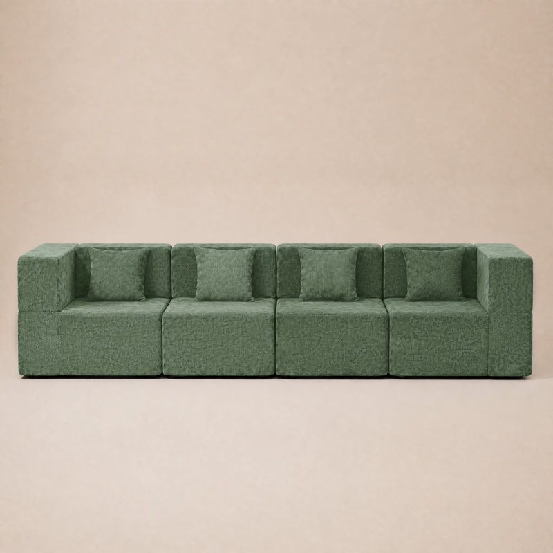 Canapé modulaire en chenille Horgan, Green