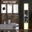 HOMCOM Floor Lamp with Shelves Tall Standing Lamp Dual Light-283797916