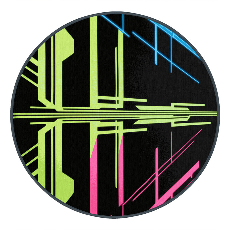 Matrix Glow Rug, Round 5'