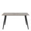 Wicklow Rectangular Dining Table in Black 140x75cm Included 4 Brooke Dining Chairs-1714731135-1714731132