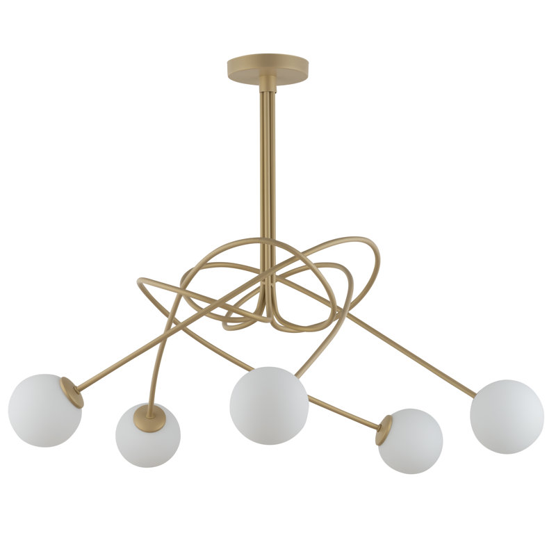Woodbury Glass Semi Flush Mount