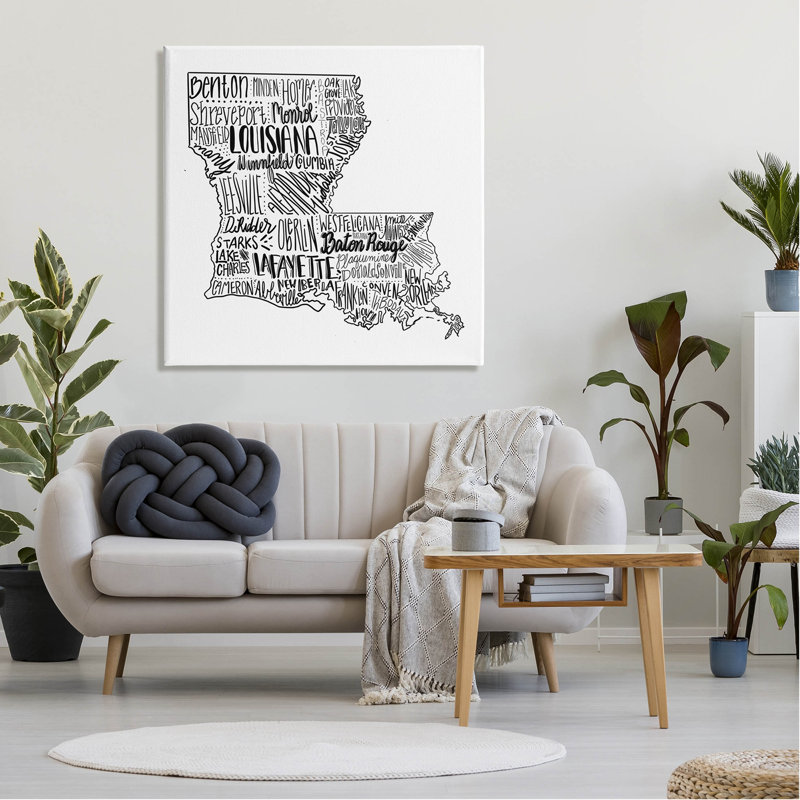 Impression sur toile tendue, Louisiane, H 36 po x l 36 po x P 1,5 po