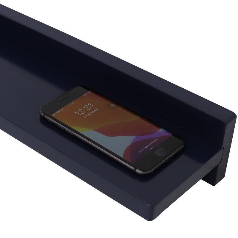 Floating Shelf, 3" H x 35" W x 6.3" D, Blue