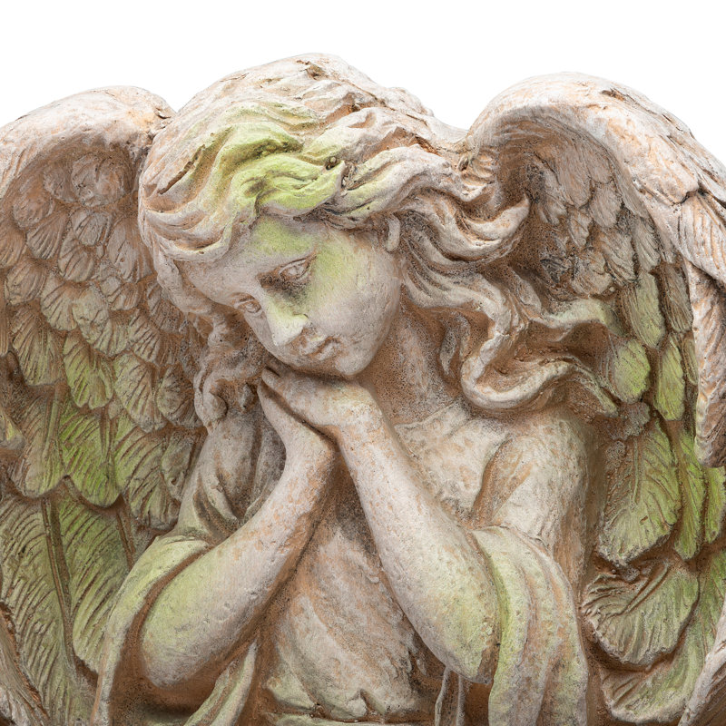 Earlene Angels & Cherubs Weather Resistant Fiberstone Garden Statue