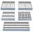 Magic Stackable Jewellery Trays Closet Dresser Drawer Organizer For Accessories, Gadgets & Cosmetics, Storage Display Showcase Holder Box, Set Of 5