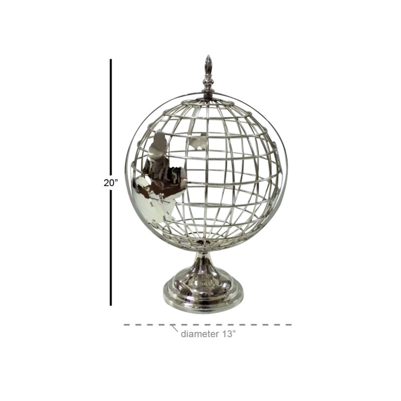 Grande sphère tournante en métal