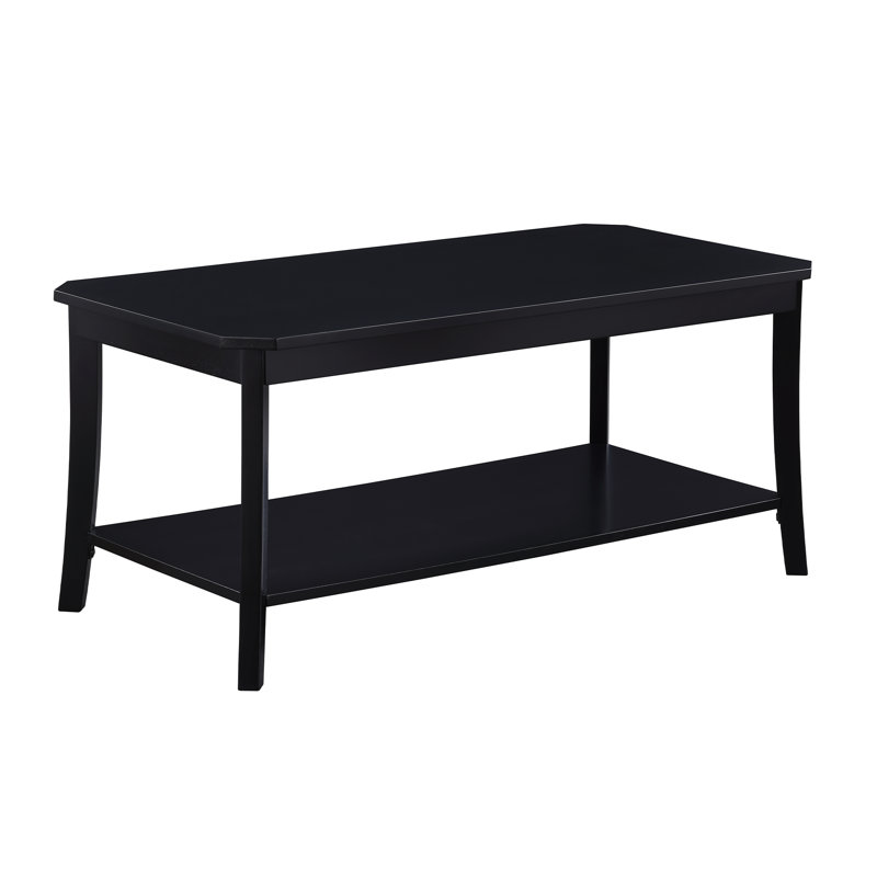 Table basse avec tablette Sonora, Noir
