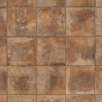 Carreau de porcelaine rétro pour mur et plancher 20 po x 20 po Adobe